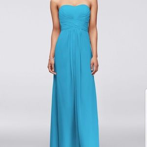 David's Bridal Strapless Dress